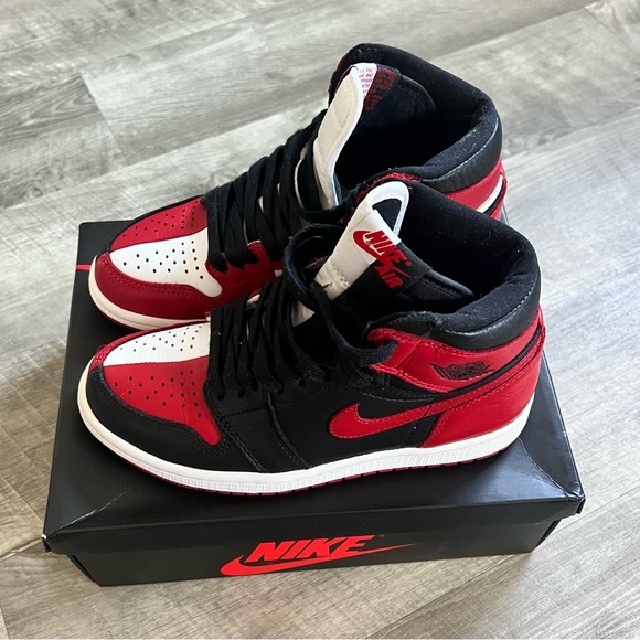 🚨 RARE 🚨 Grade School Air Jordan 1 Retro High OG NRG ‘Homage to Home’ - Picture 8 of 11